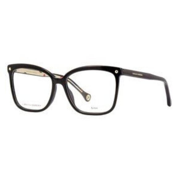 New Authentic  CAROLINA HERRERA Black Cat Eye CH0012 807 Glasses Women - Picture 5 of 5